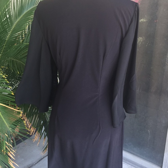 HOST PICK  PARTY DRESS Pretty Flutter sleeves Embellish - Picture 7 of 8